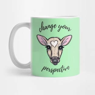 Change Your Perspective Tan Baby Cow Mug